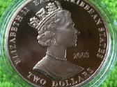 Moneta E.caribbean S. 2003m, 2 dollars, 2oz, cu-ni - nuotraukos Nr. 2