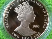 Moneta E.caribbean S. 2003m, 2 dollars, 2oz, cu-ni - nuotraukos Nr. 2