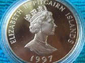 Moneta Pitcairn isl, 1997m, 1 dollars, cu-ni - nuotraukos Nr. 2