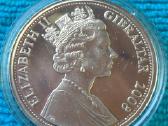 Moneta, Gibraltar, 2008m. 1 krona, cu-ni - nuotraukos Nr. 2