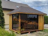 Pavėsinė 3x5 su stiklais ,įstiklintos pavėsinės - nuotraukos Nr. 4
