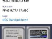 2006 m. 10 ct proof Ngc Pf 65 Ultra Cameo - nuotraukos Nr. 5