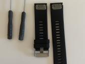 Garmin dirželis 22mm (juodi ir spavoti)