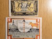 1921 m. Tilžės (Tilsit) banknotų komplektas.