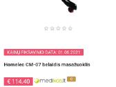 Homelec Cm-07 belaidis masažuoklis - nuotraukos Nr. 6