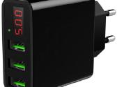 3 prievadų Usb išmanusis greito krovimo kroviklis
