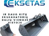 Kaušai ekskavatoriams, ratiniams krautuvams