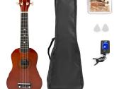 Ukulele rinkinys soprano 21" tamsus medis - nuotraukos Nr. 2