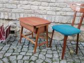 Vintažinis mid century tikmedžio staliukas - nuotraukos Nr. 5