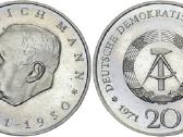 Vokietija 1971 Ddr Heinrich Mann 20 mark