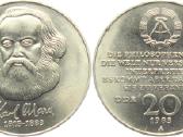 Vokietija 1983 Ddr 20 mark Karl Marx