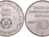 Vokietija 10 Mark 1974 25 Jahre Ddr