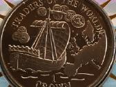 Moneta Gibraltar 1998m. 1 krona, cu-ni