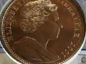 Moneta Gibraltar 2001m. 1 krona, cu-ni - nuotraukos Nr. 2