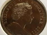 Moneta Gibraltar 2001m. 1 krona, cu-ni - nuotraukos Nr. 2