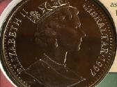 Moneta Gibraltar 1997m. 1 krona, cu-ni - nuotraukos Nr. 2
