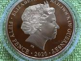 Moneta Guernsey 2020m, 5 svarai, cu-ni - nuotraukos Nr. 2