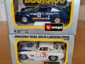 Porsche 911 carrera ir mercedes 300sl 1:24 nauji
