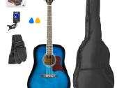 Max Solojam akustinė gitara melyna - rinkinys