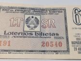 Loterijos bilietas, 1967 m.