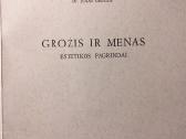 Grožis ir menas. Jonas Grinius