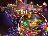 LED spalvota lanksti-vielos girlianda 1000led 100m - nuotraukos Nr. 2