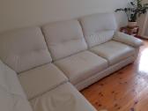 Natūralios odos kampinė sofa - nuotraukos Nr. 3