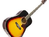 Max Solojam akustinė gitara sunburst - rinkinys - nuotraukos Nr. 3