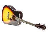 Max Solojam akustinė gitara sunburst - rinkinys - nuotraukos Nr. 4