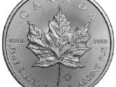 1 oz sidabrinė moneta Klevo lapas, Kanada 2021