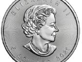 1 oz sidabrinė moneta Klevo lapas, Kanada 2021 - nuotraukos Nr. 2