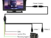LCD monitorius 8 colių ir dvi galinio vaizdo kamer - nuotraukos Nr. 7