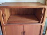 Vintažinė mid century tikmedžio masyvo spintelė - nuotraukos Nr. 27