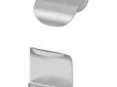 Ikea Billsbro rankena 40 mm sidabro spalva. 3vnt