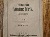 1927 m. Romėnų literatūros istorija