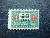 Lietuva 1922 Oro pastas svarus lit180s