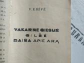1934 m. V. Krėvė "Vakarinė giesmė gilsė " - nuotraukos Nr. 2