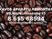 Kavos aparatų remontas Vilniuje po 18val.