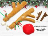 Kalėdinė dekoracija automobiliui "Rudolf" ragai - nuotraukos Nr. 2