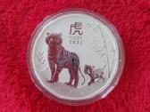 Sidabrinės Tigro (Tiger) metų -2022 -monetos