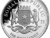 Somalis 2021 Drambliu serija Ag999 1oz - nuotraukos Nr. 3