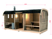 Lauko pirtis - sauna su priešpirčiu 4,8m - nuotraukos Nr. 2