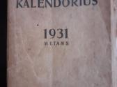 Kario kalendorius 1931 m.