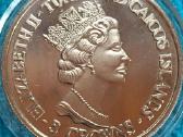 Moneta Turks and Caicos i. 1993m. 5 kronos, cu-ni - nuotraukos Nr. 2