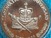 Moneta Turks and Caicos i. 1993m. 5 kronos, cu-ni
