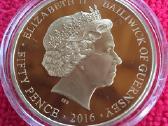 Moneta Guernsey 2016m. 50 pensu, ci- ni - nuotraukos Nr. 2