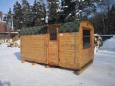 Karkasinė kvadratinė pirtelė, pirtis backa
