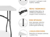 Sulankstomi stalai 120cm x 60cm Gera kaina! - nuotraukos Nr. 7