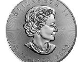 1 oz sidabrinė moneta Klevo lapas, Kanada 2022 - nuotraukos Nr. 2