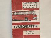 Tarpmiestinių autobusų eismo tvarkaraštis 1986- 87